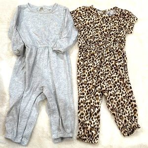 2 old navy fall rompers